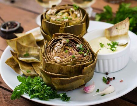 Steamed Artichokes and Dip Recipe