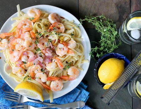 Lemon Garlic Shrimp Pasta Recipe