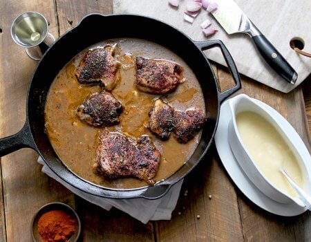 Paprika-Spiced Veloute Vermouth Chicken Recipe